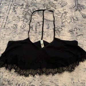 Black free people bralette/crop top